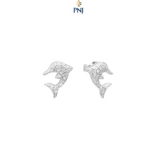 Bông tai bạc đính đá cz pnjsilver xm00w060005