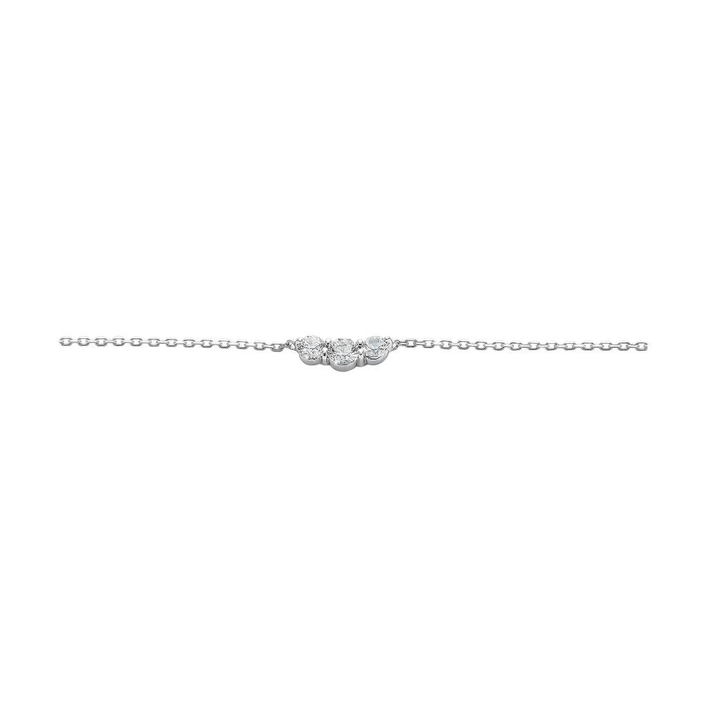 Dây cổ bạc đính đá ECZ PNJSilver XMXMW060011