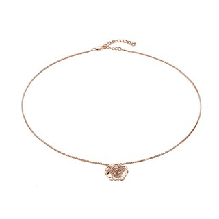 Dây cổ bạc đính đá sythentic pnjsilver ztztx000002