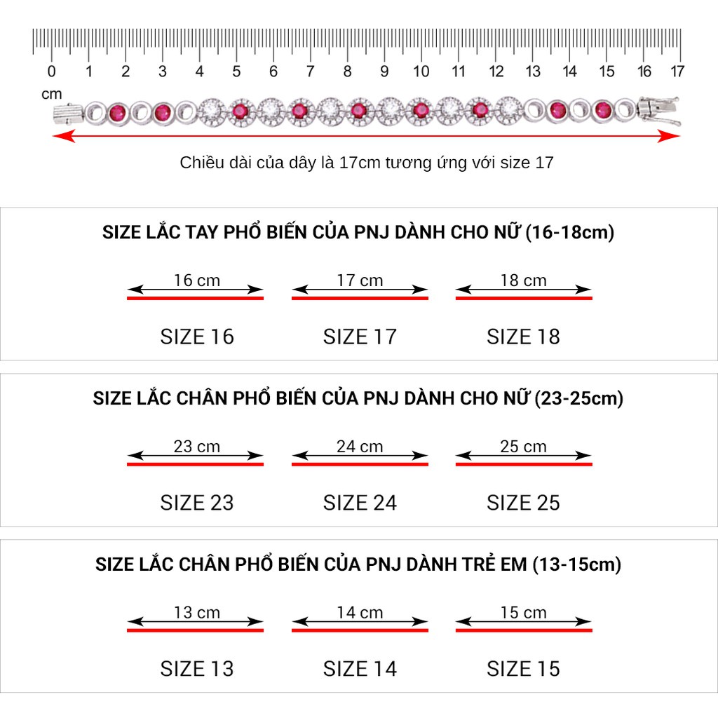 Lắc chân Bạc đính đá CZ PNJSilver XMZTK000002