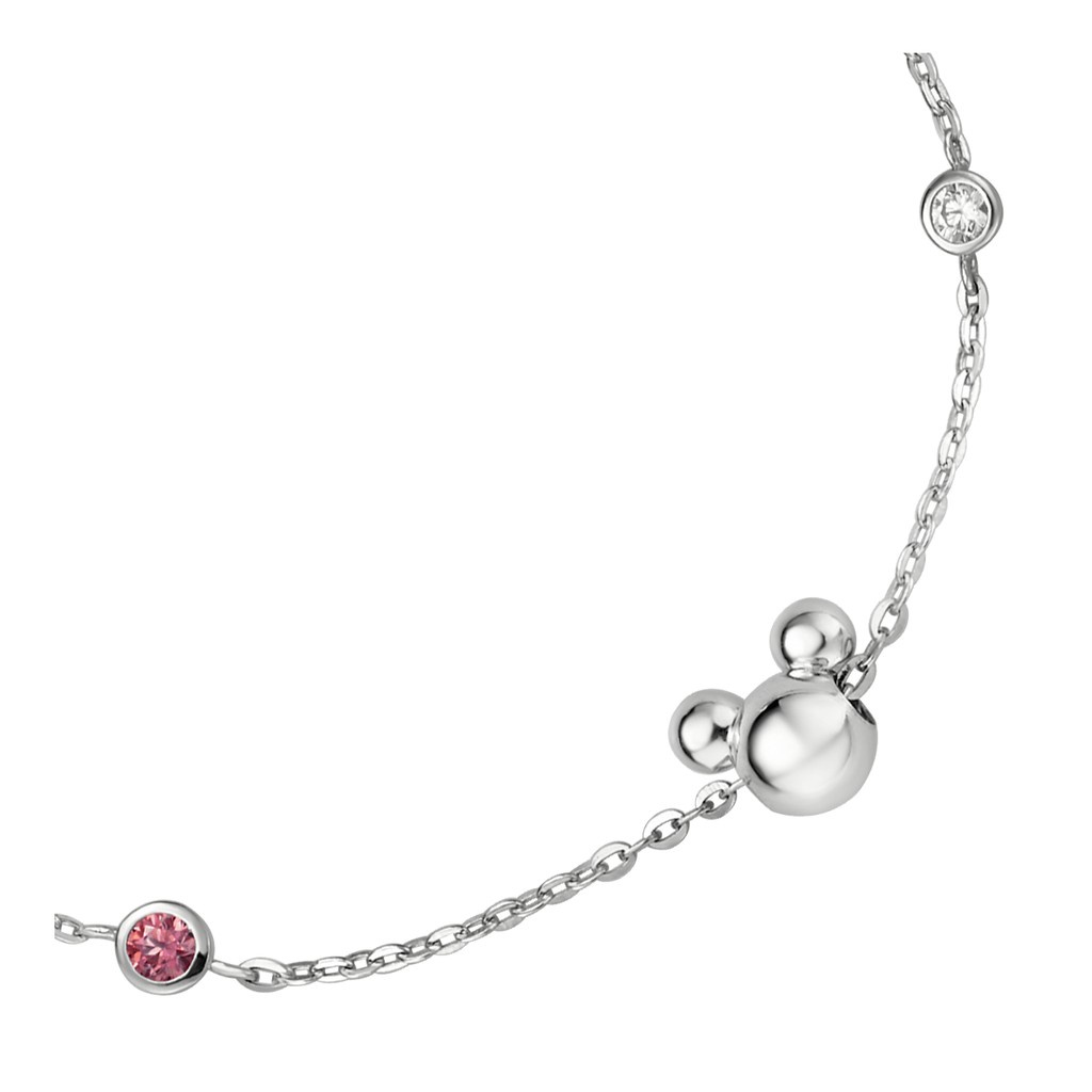 Lắc tay bạc đính đá Disney|PNJ Mickey ZTXMW000005