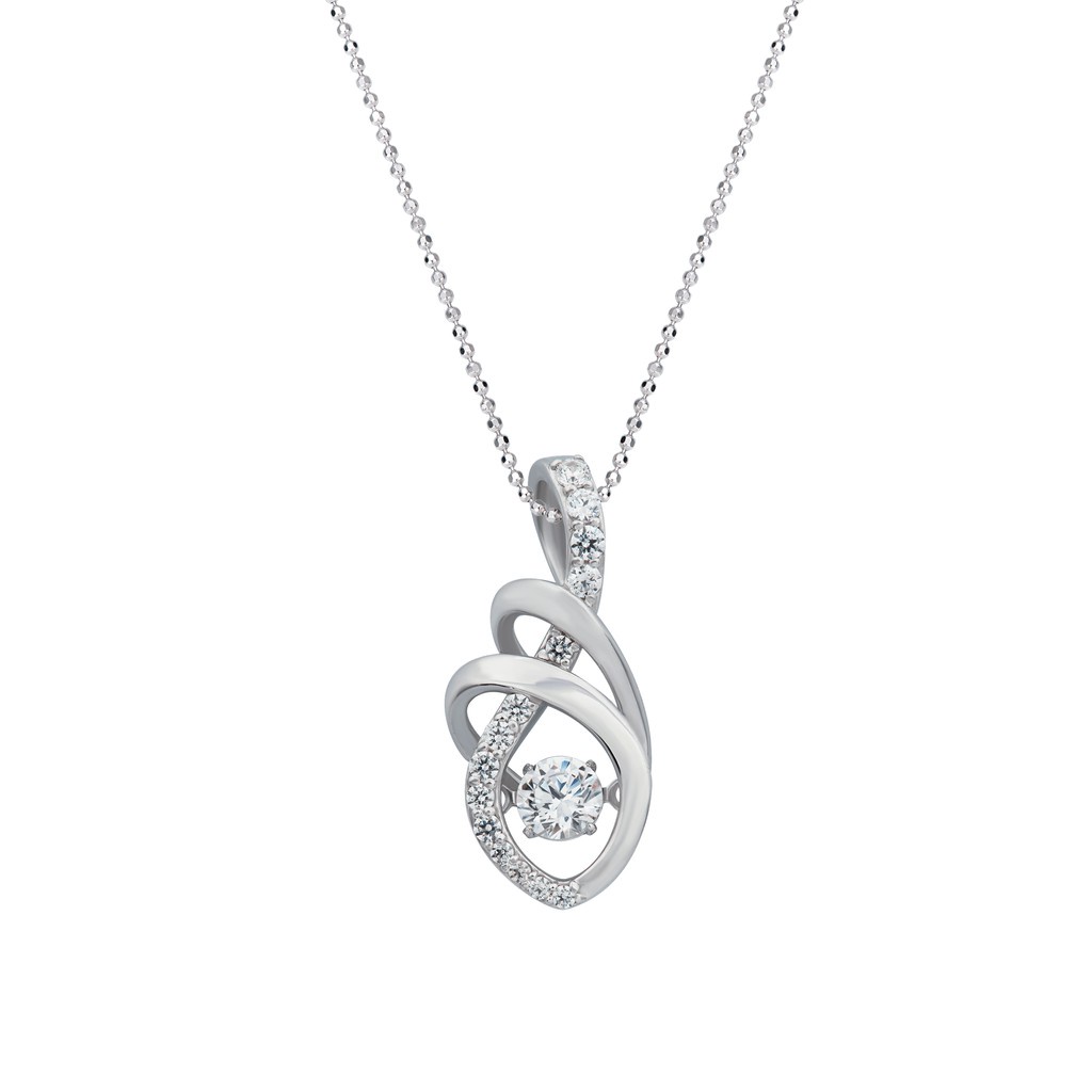 Mặt dây chuyền Bạc đính đá ECZ PNJSilver XMXMW060005