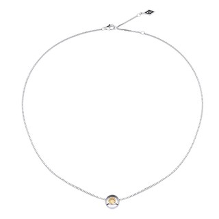 Dây cổ Bạc đính đá Sythentic PNJSilver ZT00W000009