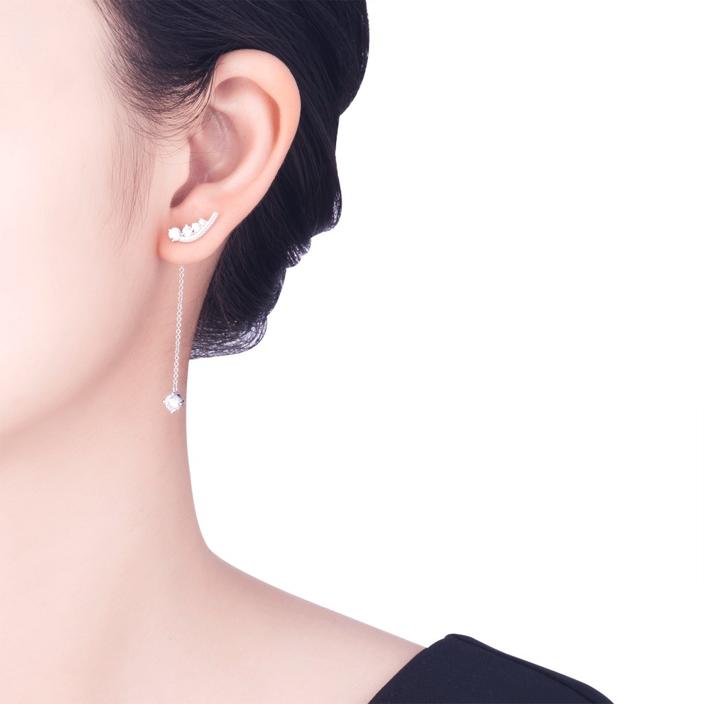 Bông tai Bạc đính đá CZ PNJSilver XMXMK000209