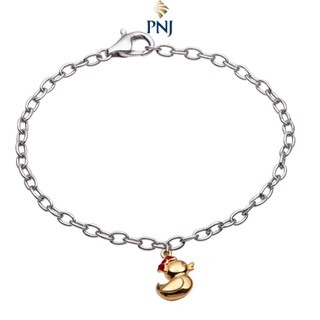 Lắc chân trẻ em bạc PNJSilver hình con vịt 0000C000001