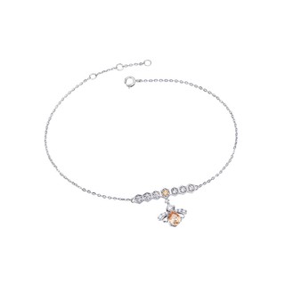 Lắc chân Bạc đính đá Sythentic PNJSilver ZTMXW000001