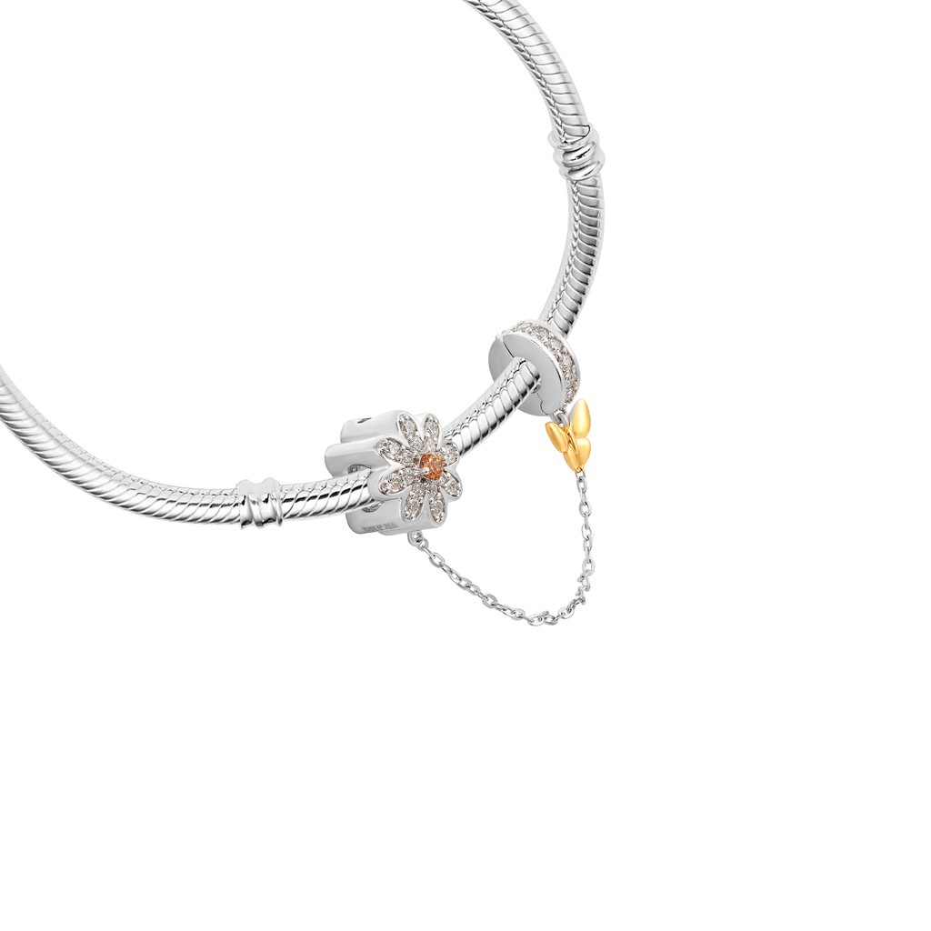 Charm Bạc đính đá Sythentic PNJSilver ZTXMC000001