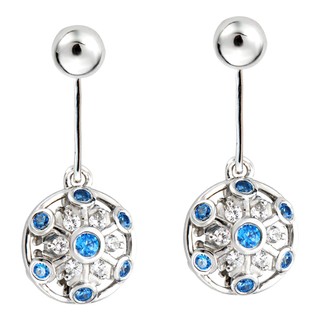 Bông tai Bạc đính đá Sythentic PNJSilver ZTXMW000001