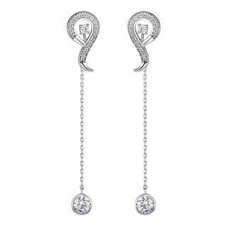 Bông tai Bạc đính đá ECZ PNJSilver XMXMW060002