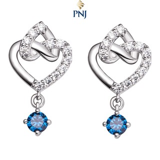 Bông tai Bạc đính đá Sythentic PNJSilver ZTXMK000029