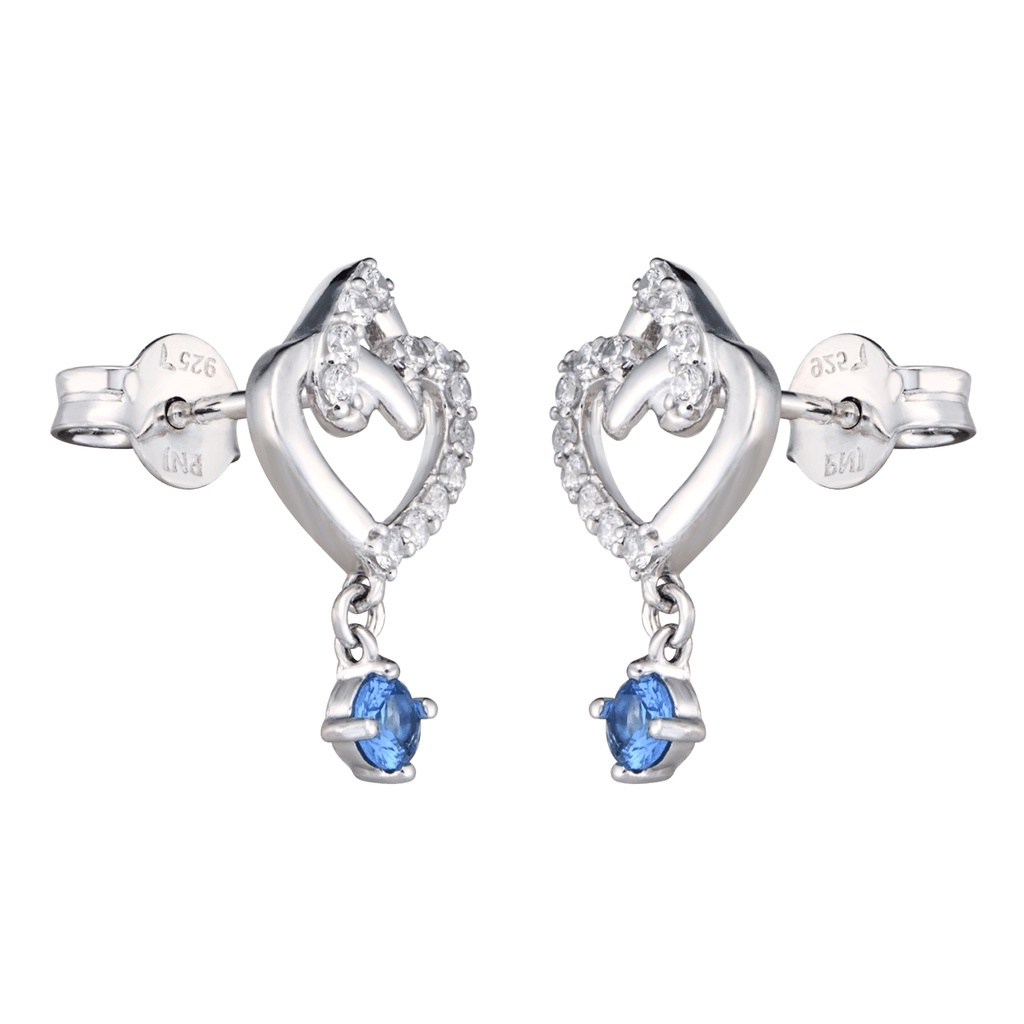 Bông tai Bạc đính đá Sythentic PNJSilver ZTXMK000029