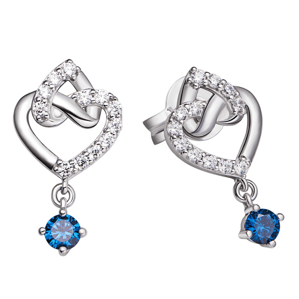 Bông tai Bạc đính đá Sythentic PNJSilver ZTXMK000029