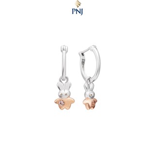 Bông tai trẻ em Bạc đính đá ECZ PNJSilver XM00H000020