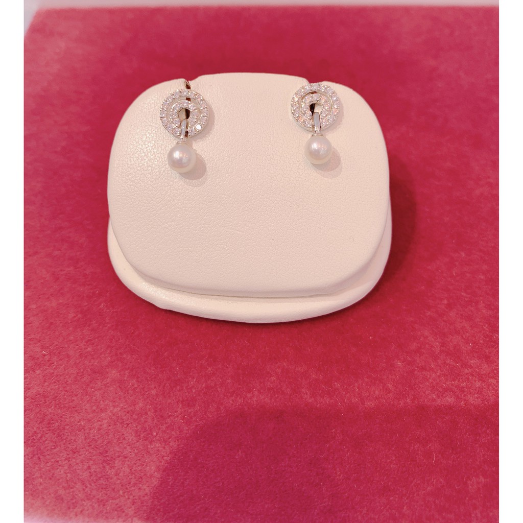 Bông tai Bạc đính ngọc trai Freshwater PNJSilver PFXMK000037