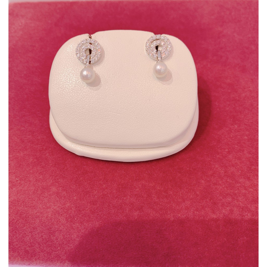 Bông tai Bạc đính ngọc trai Freshwater PNJSilver PFXMK000037