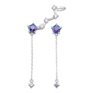 Bông tai Bạc đính đá Sythentic PNJSilver ZTXMW000014