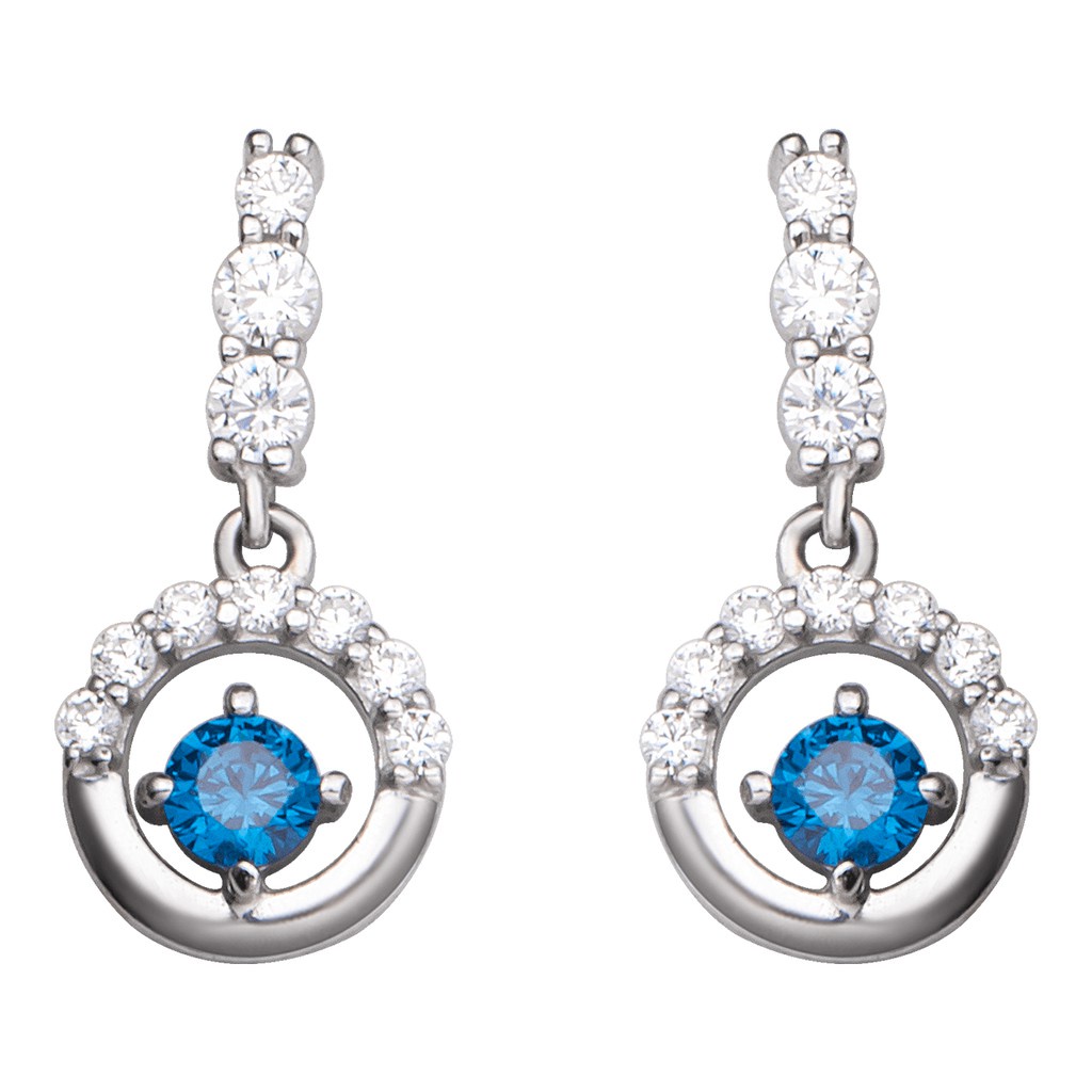 Bông tai Bạc đính đá Sythentic PNJSilver ZTXMK000004