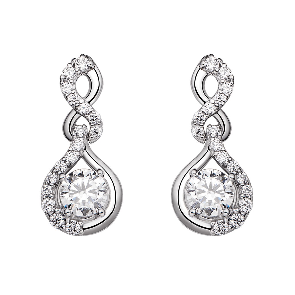 Bông tai Bạc đính đá CZ PNJSilver XMXMK000185