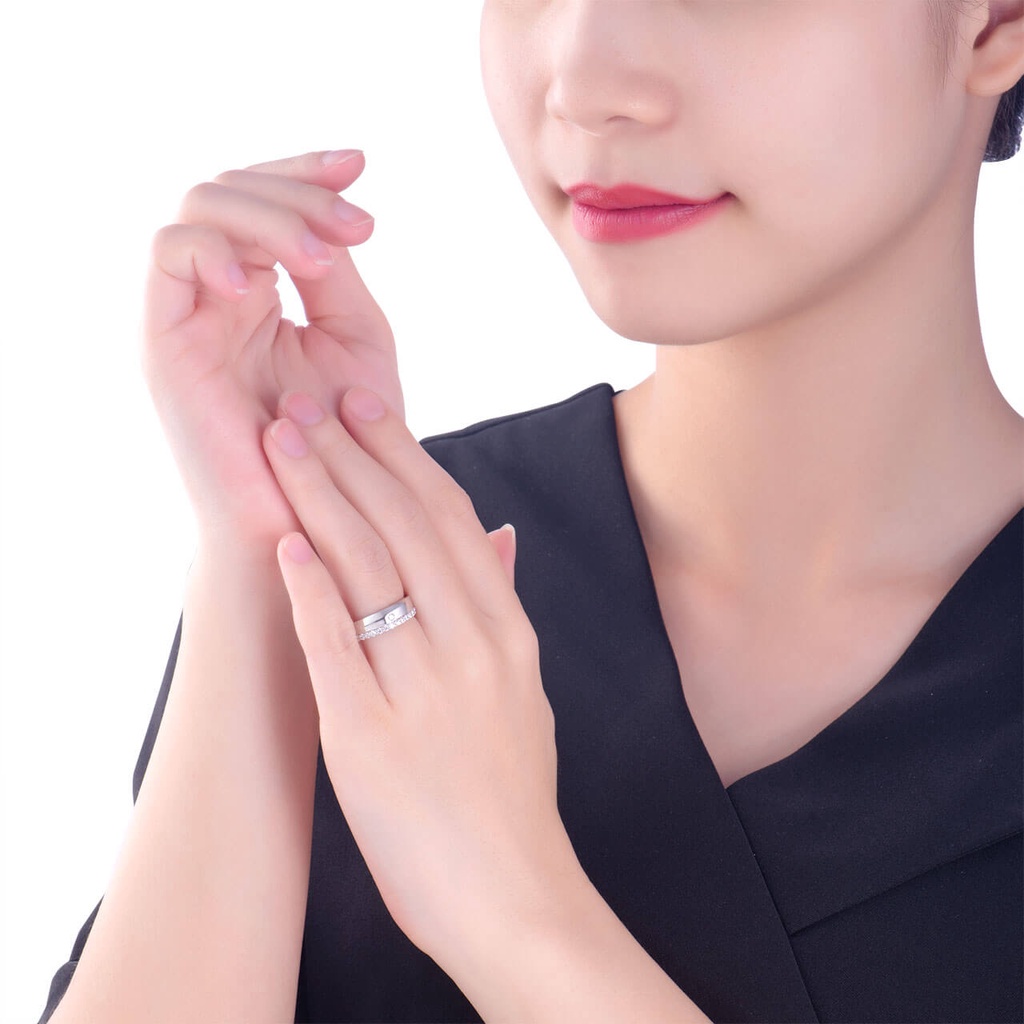 Nhẫn Bạc đính đá CZ PNJSilver XMXMK000128