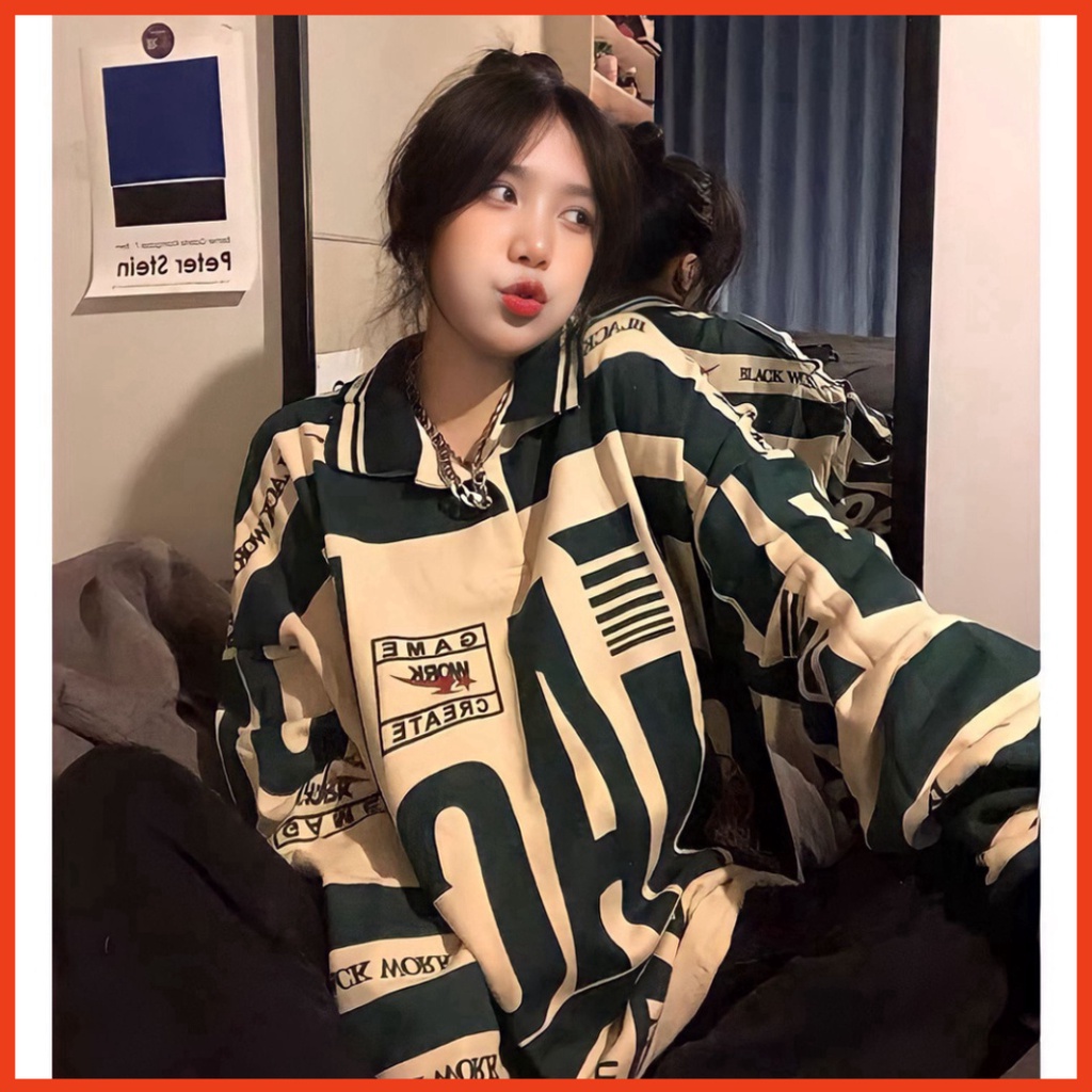 Áo Nam Nữ Sweater Polo Unisex BLACK WORK - Áo Thun Nỉ Dài Tay G0296