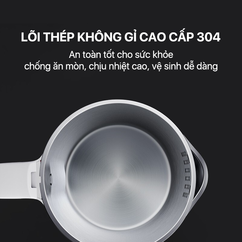 Ấm siêu tốc Xiaomi 1A 1800W 1.5L Auto Power-off Protection Wired Electric Kettle chính hãng | BigBuy360 - bigbuy360.vn