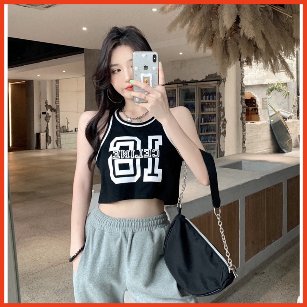 Áo Tanktop Nữ CELI 16 Dáng Ngắn 2 Màu - Áo 3 Lỗ Nữ B053 | BigBuy360 - bigbuy360.vn