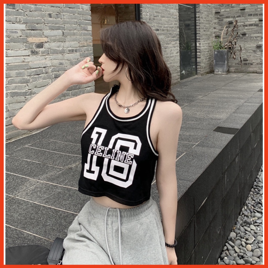 Áo Tanktop Nữ CELI 16 Dáng Ngắn 2 Màu - Áo 3 Lỗ Nữ B053 | BigBuy360 - bigbuy360.vn