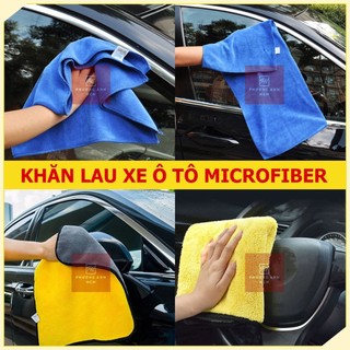 Khăn Microfiber Lau Xe Hơi Ô Tô Mềm Mịn Thấm Hút Tốt - TESOVN