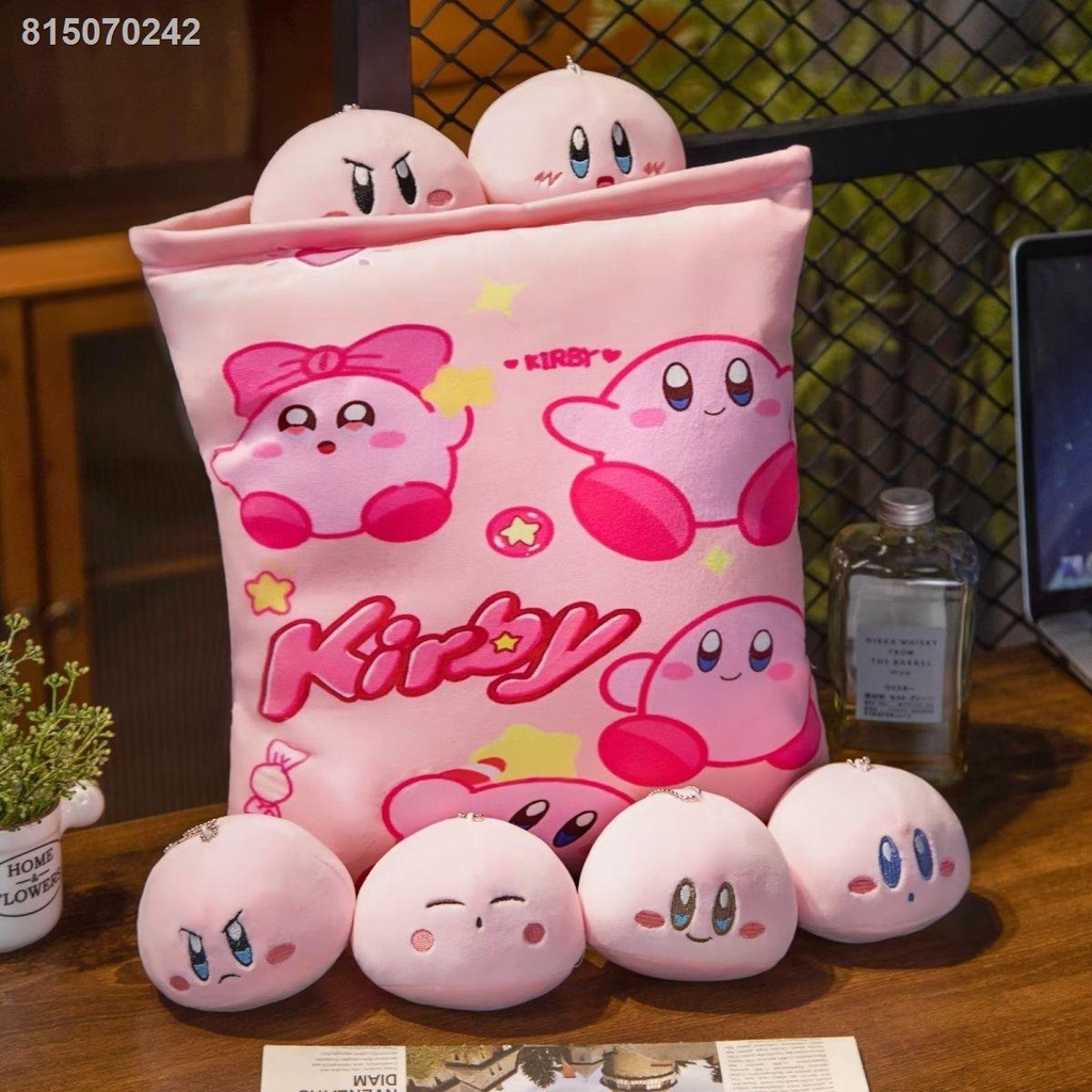 🍊HÀNG CÓ SẴN☁Nhật Bản dễ thương ngôi sao Kirby túi lớn gối sang trọng búp bê búp bê đồ chơi đệm búp bê nhỏ