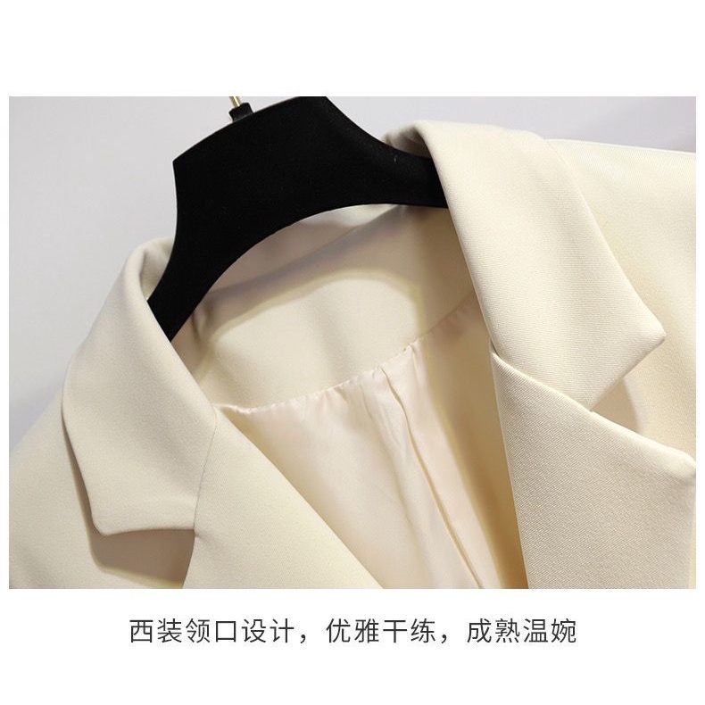 Mới Áo Khoác blazer Dáng Ôm Màu Tương Phản Thời Trang Cho Nữ