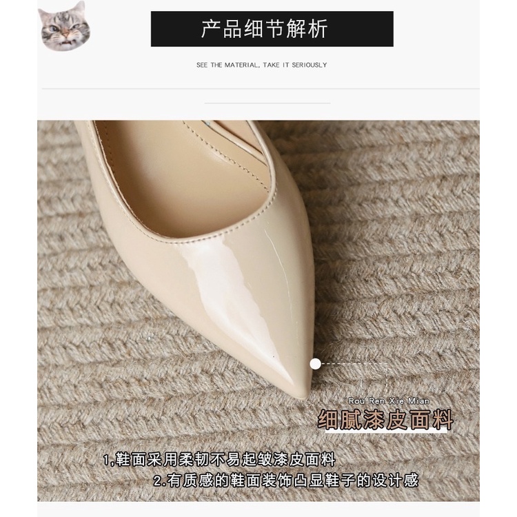 Giày Cao Gót 12cm Mũi Nhọn Cao 12cm Thời Trang Xuân Hè Hàng Mới Dành Cho Bạn Nữ