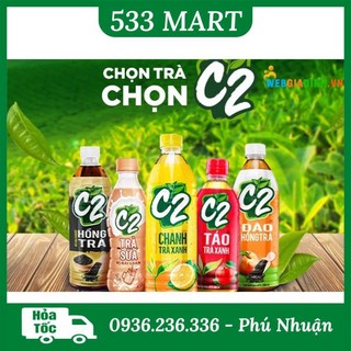 Trà xanh c2 vị chanh/ vị đào x 455ml