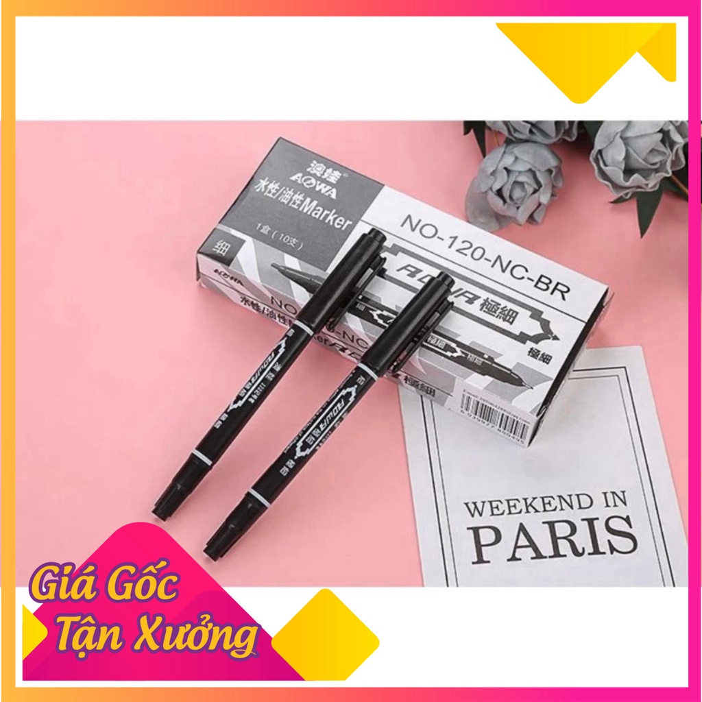 Bút đánh dấu highlight dạ quang 18 màu lựa chọn