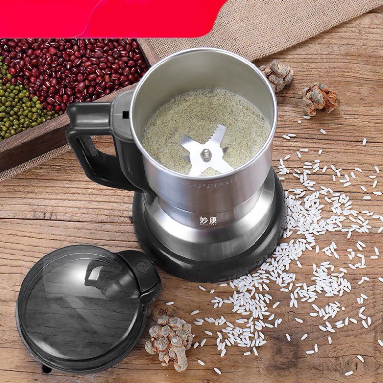 Máy xay hạt khô, ngũ cốc, gia vị đa năng Máy xay 6 lưỡi xin sò- Máy xay tiêu cực nhanh