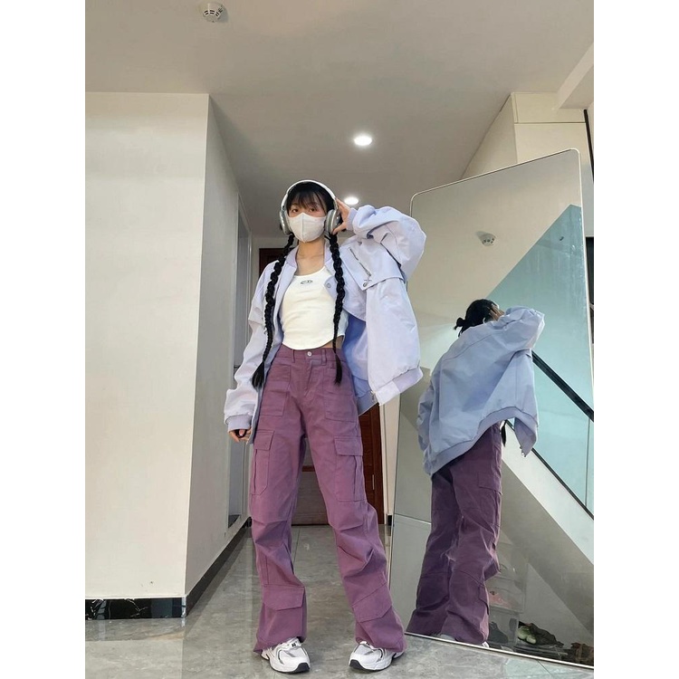 Áo Khoác Bóng Chày Phong Cách retro Mỹ Dáng Rộng Thời Trang Xuân Thu Mới Cho Nữ