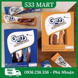 Bánh Cuộn Phủ Socola Gery Crunch roll hộp 276g