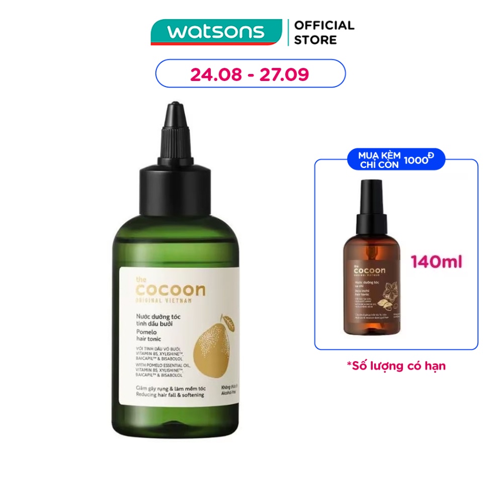 Nước Dưỡng Tóc Cocoon Tinh Dầu Bưởi Pomelo Hair Tonic 140ml