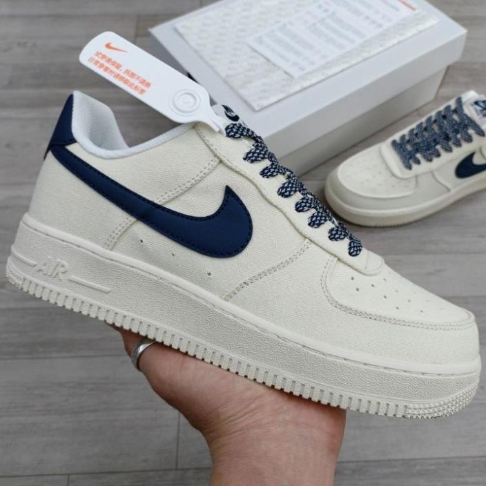 Giày 𝙣𝙞.𝙠𝙚_Air force 1 navy canvas, giày af1 navy canvas thể thao nam nữ full size
