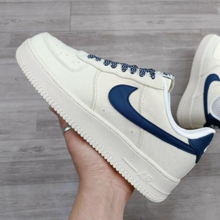 Giày 𝙣𝙞.𝙠𝙚_Air force 1 navy canvas, giày af1 navy canvas thể thao nam nữ full size
