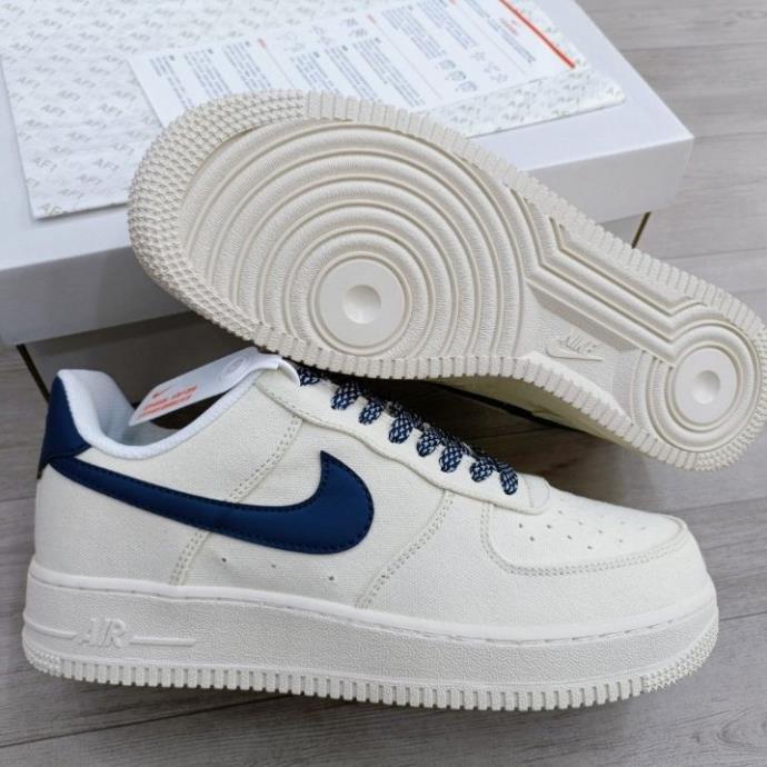 Giày 𝙣𝙞.𝙠𝙚_Air force 1 navy canvas, giày af1 navy canvas thể thao nam nữ full size