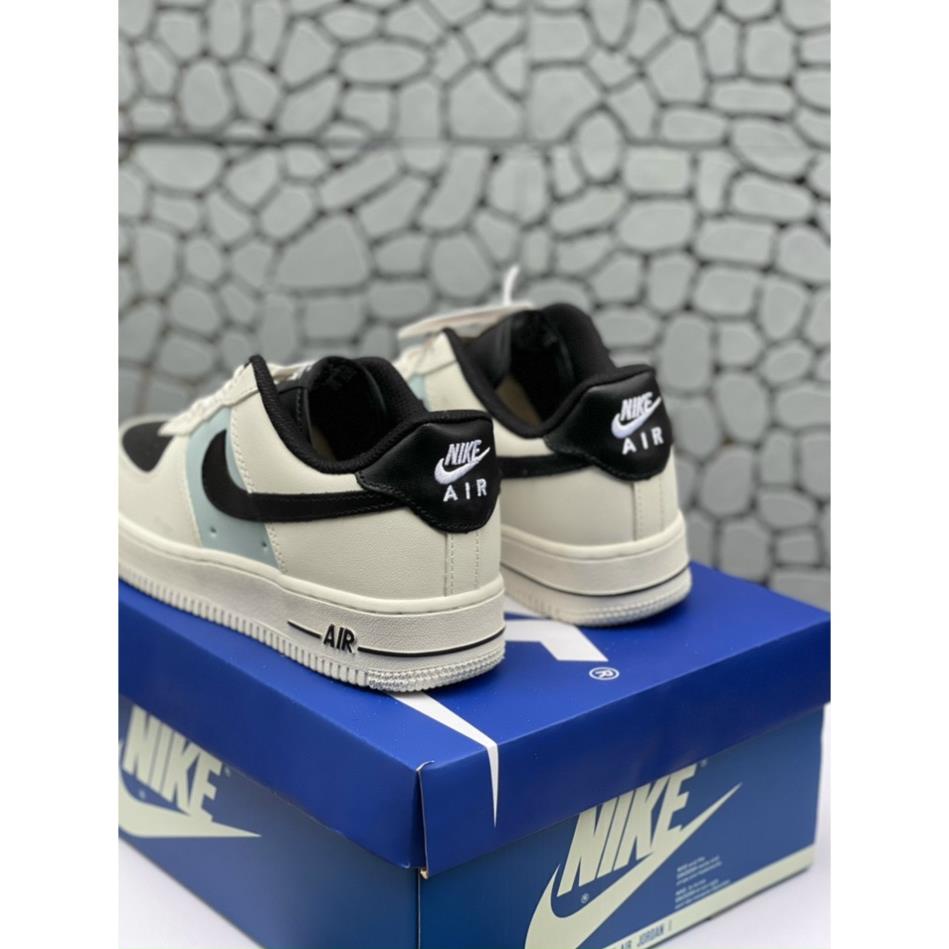 Giày_Nike Air Force 1 Mũi Đen - Giày_Nike AF1 Cream Black Nam Nữ Phiên Bản Classic Mới Nhất 2023