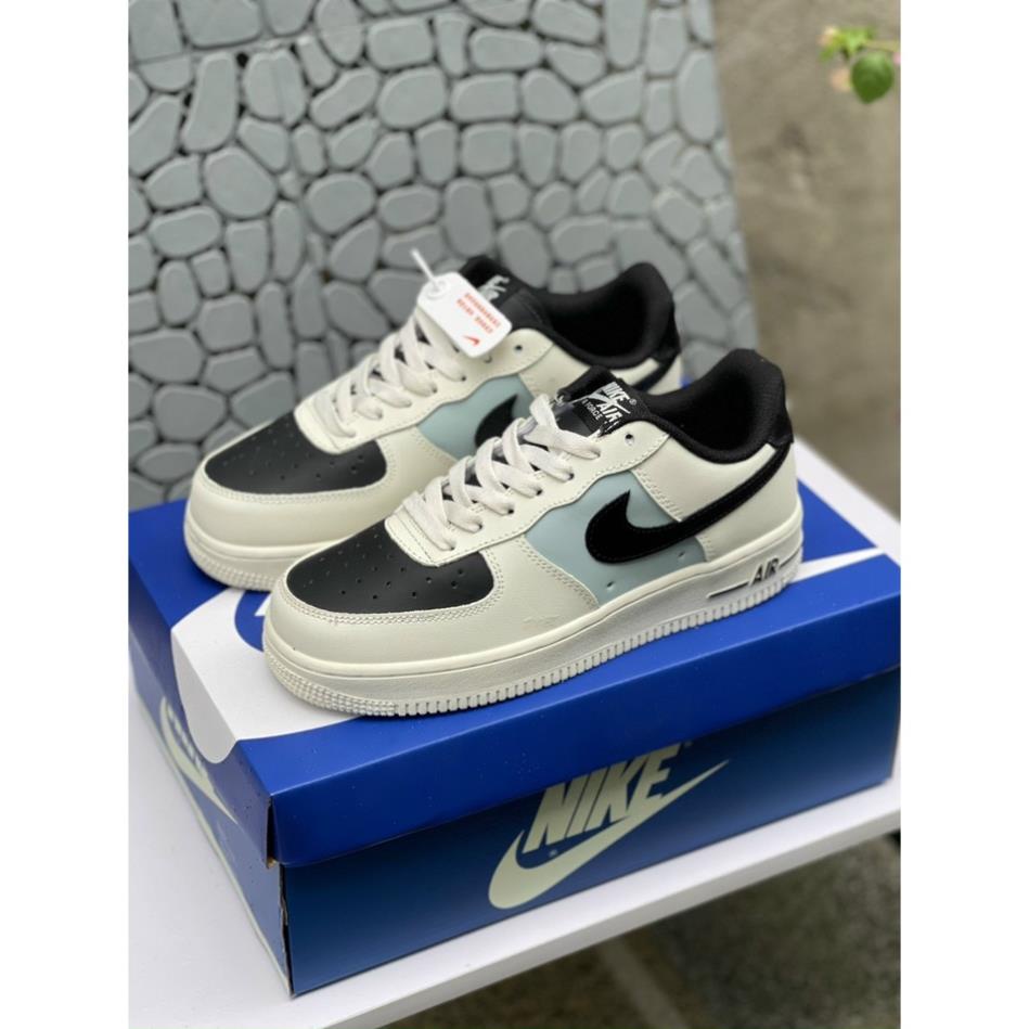 Giày_Nike Air Force 1 Mũi Đen - Giày_Nike AF1 Cream Black Nam Nữ Phiên Bản Classic Mới Nhất 2023