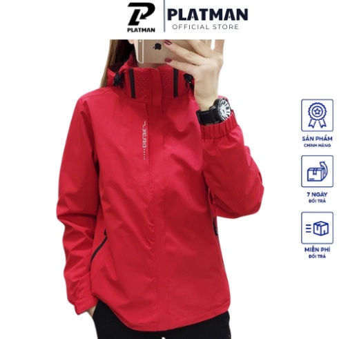 Áo Khoác gió Nam nữ 2 Lớp Lót Lưới Siêu Phẩm Cản Gió Chống Nước thương hiệu PLATMAN