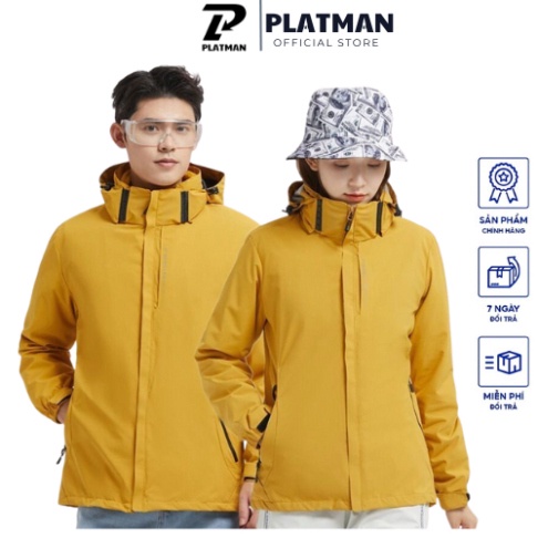 Áo Khoác gió Nam nữ 2 Lớp Lót Lưới Siêu Phẩm Cản Gió Chống Nước thương hiệu PLATMAN
