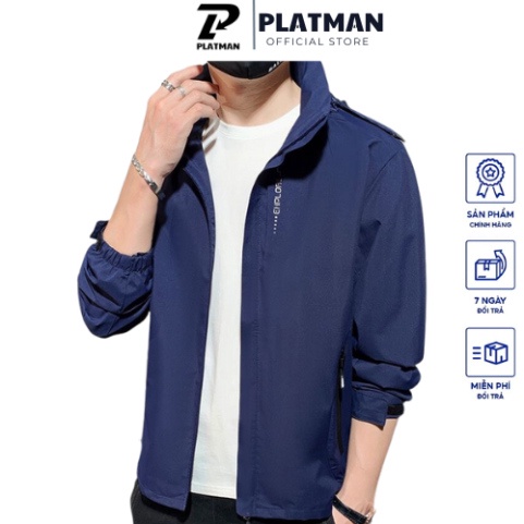 Áo Khoác gió Nam nữ 2 Lớp Lót Lưới Siêu Phẩm Cản Gió Chống Nước thương hiệu PLATMAN