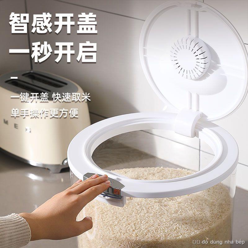 Xô đựng gạo chống côn trùng chống ẩm thùng đựng gạo kín hộ gia đình hộp bảo quản đa chức năng bảo quản hạt đựng gạo hộp