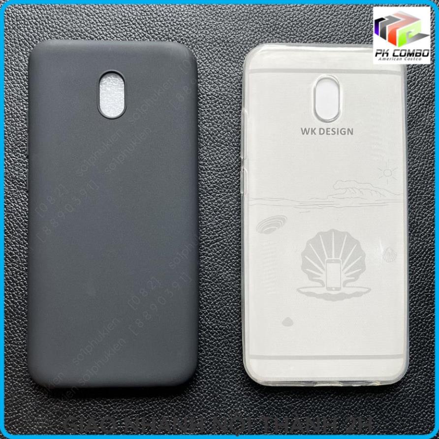 Ốp lưng Xiaomi Redmi 8A loại dẻo đen và loại dẻo trong có viền gồ bảo vệ cam bền đẹp
