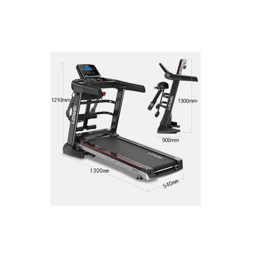 Máy chạy bộ điện đa năng SPORT  A7, tích hợp máy rung, gập bụng cao cấp bảo hành 5 năm