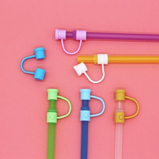 Nắp đậy ống hút 7 mm - 8 mm silicon 3D nút đậy ống hút chống bụi nhiều màu