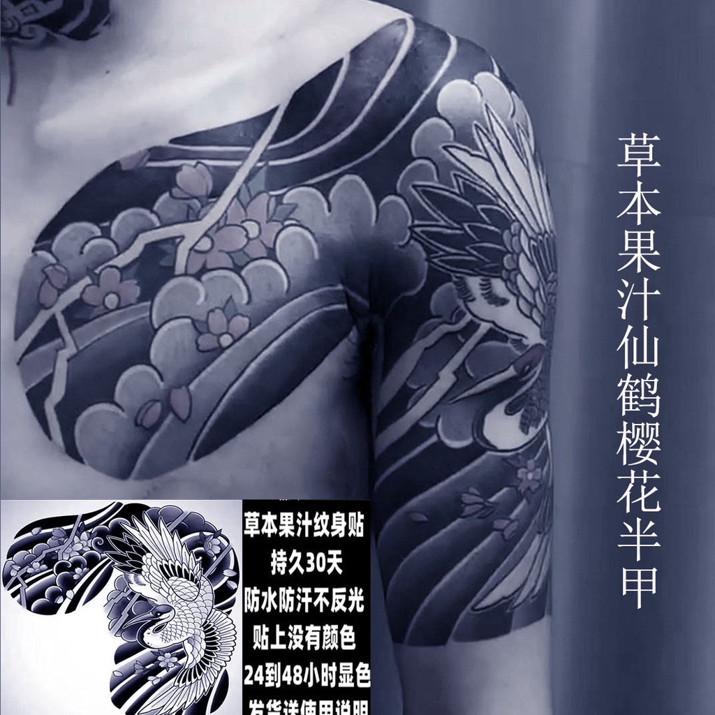 Hình Xăm Dán Nửa Ngực Hình Rồng Không Phản Quang Cho Nam Và Nữ